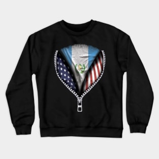 Guatemalan Flag  Guatemala Flag American Flag Zip Down - Gift for Guatemalan From Guatemala Crewneck Sweatshirt